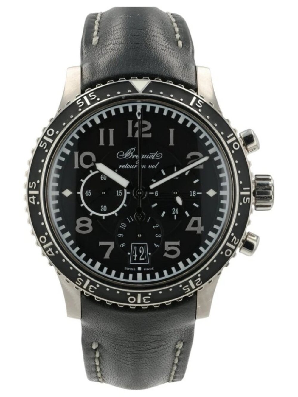 Breguet Type XXI Flyback Black Dial Titanium 42mm Automatic Men’s Watch